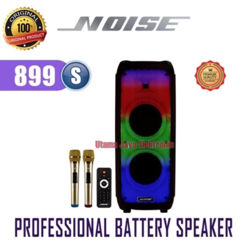 Speaker Portable Noise 899S 10 Inch Double Bluetooth Wireless Active Meeting Original