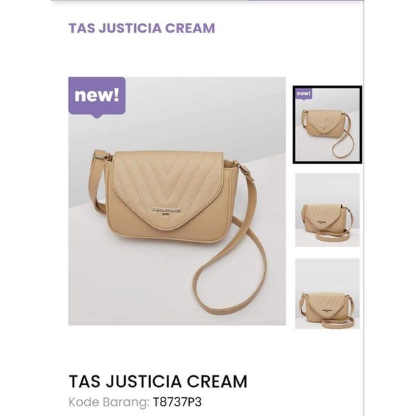TAS JUSTICIA CREAM SOPHIE MARTIN PARIS PROMO