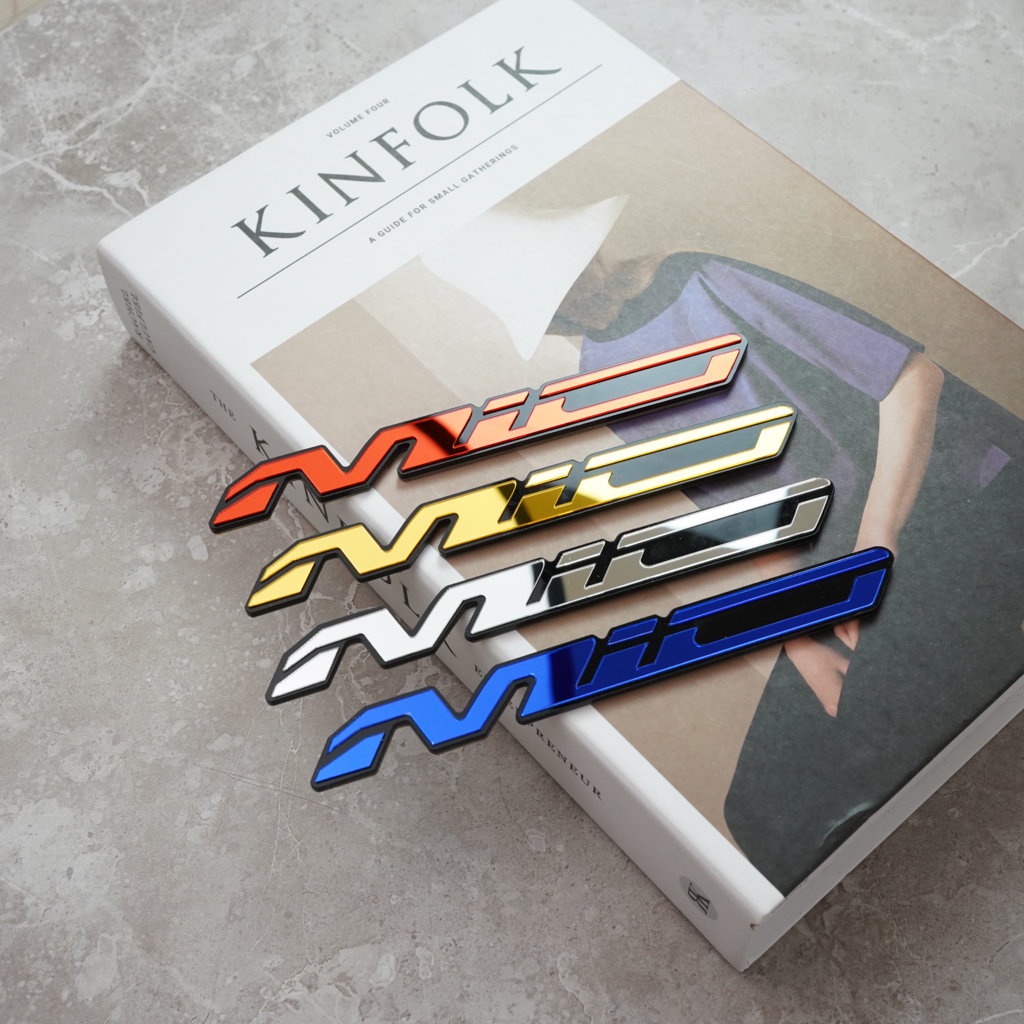 EMBLEM MIO LOGO MIO TIMBUL 3D EMBLEM YAMAHA MIO 151 DAN YAMAHA MIO 125 BUKAN STIKER ATAU STICKER TIM