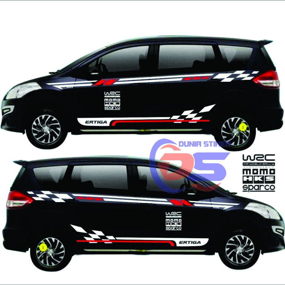 iko stiker Stiker Striping Mobil Ertiga Stiker List Body mobil Ertigs Sticker Suzuki Ertiga Terbaru 