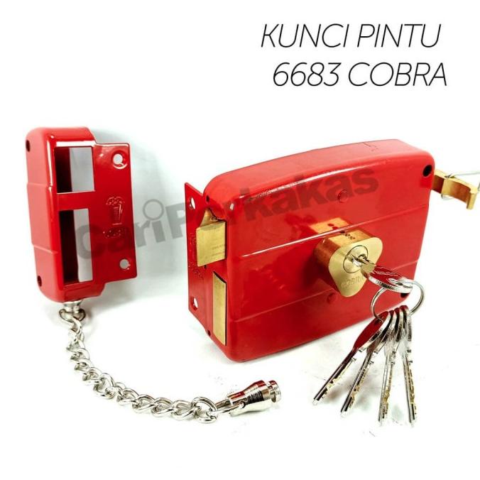 Cobra Kunci Pintu Besi 6683 - Kunci Pintu Gerbang Pagar Otomatis Safety Sale