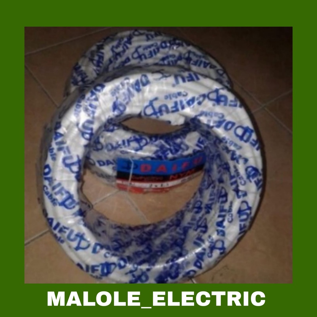 KABEL LISTRIK NYM 2 X 1,5mm  50 METER DAIFU / DAIFU KABEL NYM 2 X 1,5 50 Meter