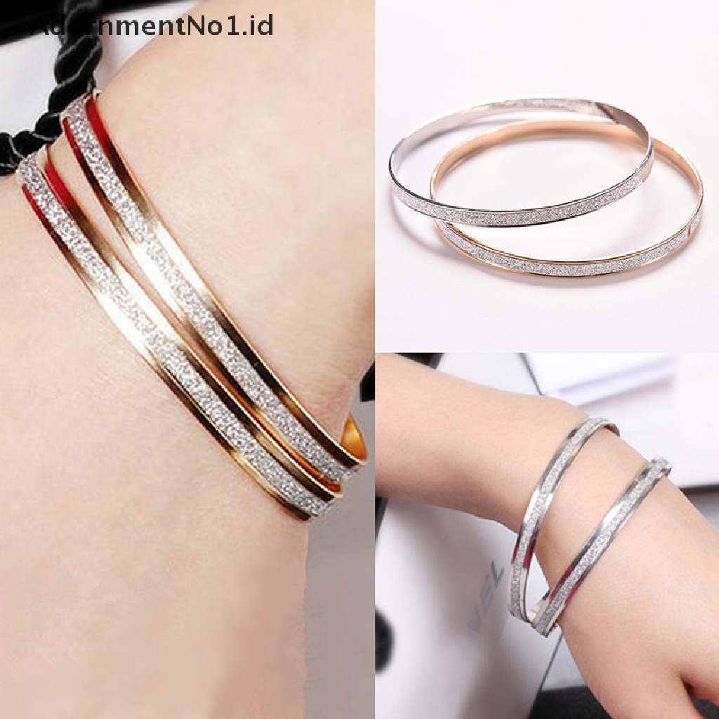 [AdornmentNo1] Wanita Fashion Bangle Wristband Gelang Cuff Bling Lady Hadiah Gelang Bangles [ID]