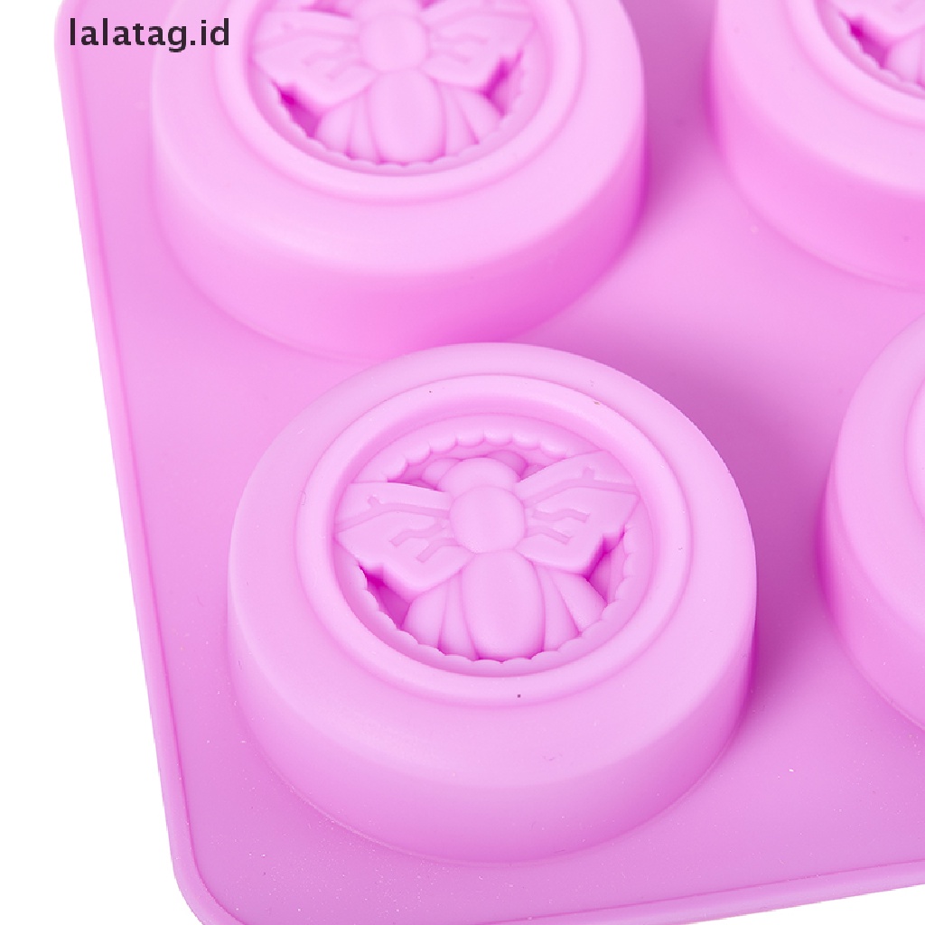 [lalatag] Silikon 6rongga Cetakan Sabun Bentuk Lebah Fondant Cetakan Kue Aksesoris Baking [ID]