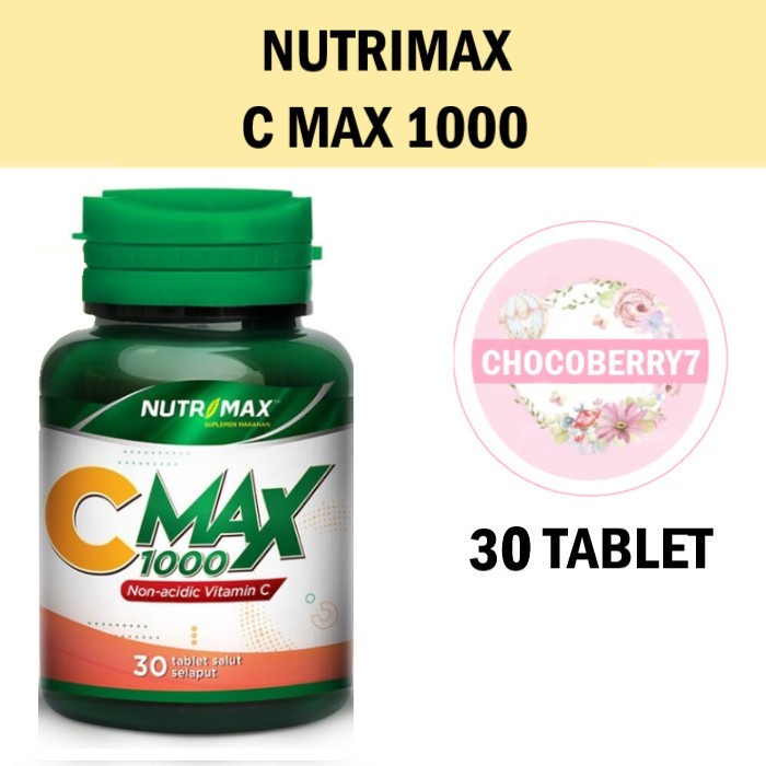 NUTRIMAX C MAX 1000 IMUNITAS DAYA TAHAN TUBUH VITAMIN C