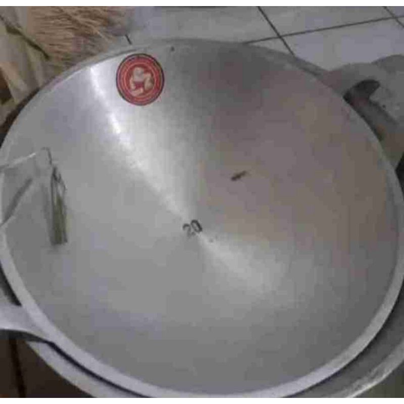 wajan komodo no 20 katel alumunium cor kualitas tebal