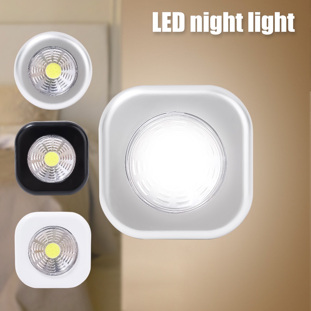 Lampu Dinding Indoor LED Untuk Lemari Kabinet Lemari Tangga Lorong Lemari Laci Tenaga Baterai LED Night Light Ditempel-An-Anywhere Portable Touch Controlled