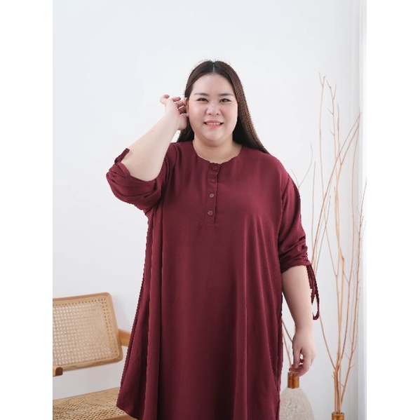 long tunik jumbo wanita Ld 140cm busui bigsize