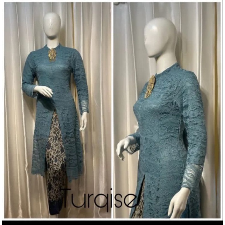 Ready terbaruu setelan kebaya brokat Tunik//kebaya wisuda terlaris//brukat pesta kondangan//brokat seragam keluarga