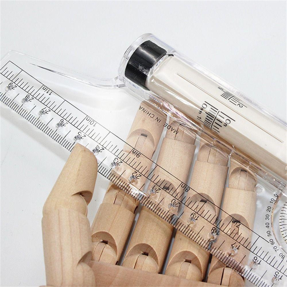 Penggaris Paralel Rolling Agustina Alat Gambar Sudut Bening Balance 15cm 30cm Angles Line Rolling Ruler