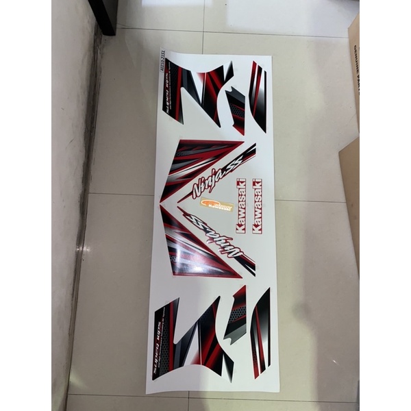 Stiker ninja ss merah 2013 original stiker kawasaki