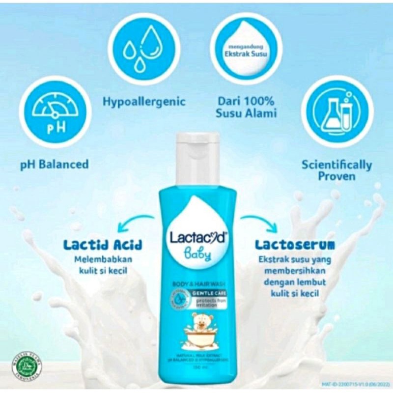 Lactacyd Baby Liquid Soap Gentle Care | Milk Ekstra 60ml 150ml 250ml 500ml