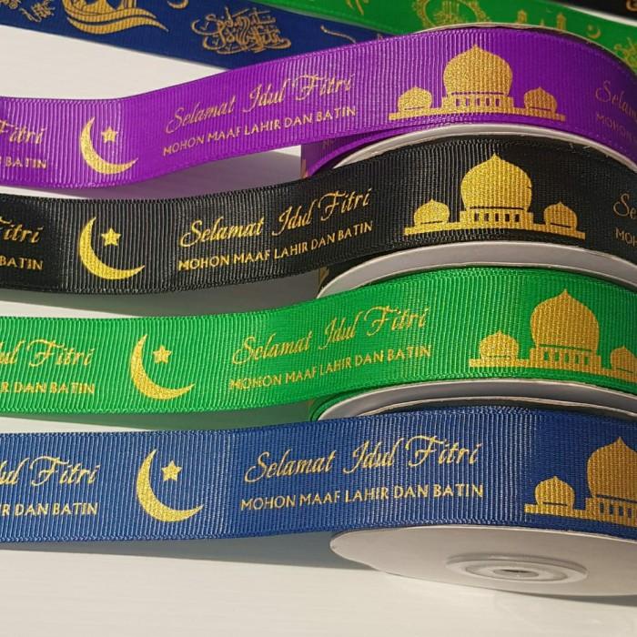 

Pita Hampers 2,5Cm Ribbon Tali Kotak Lebaran Parsel Idup Fitri 090