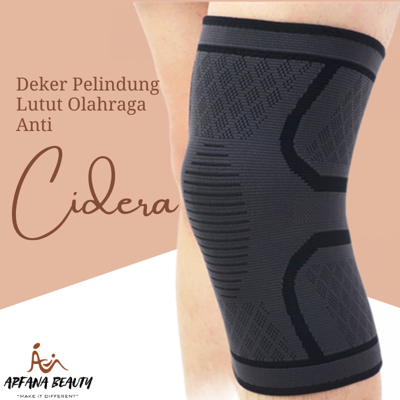 Deker Lutut Alat Olahraga Perlengkapan Fitness  Kaki Elastis Knee Compression Pad Support CHS0470