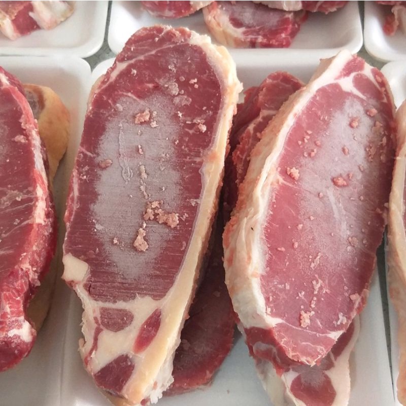 

Striploin beef | Sirloin import potongan steak 1kg
