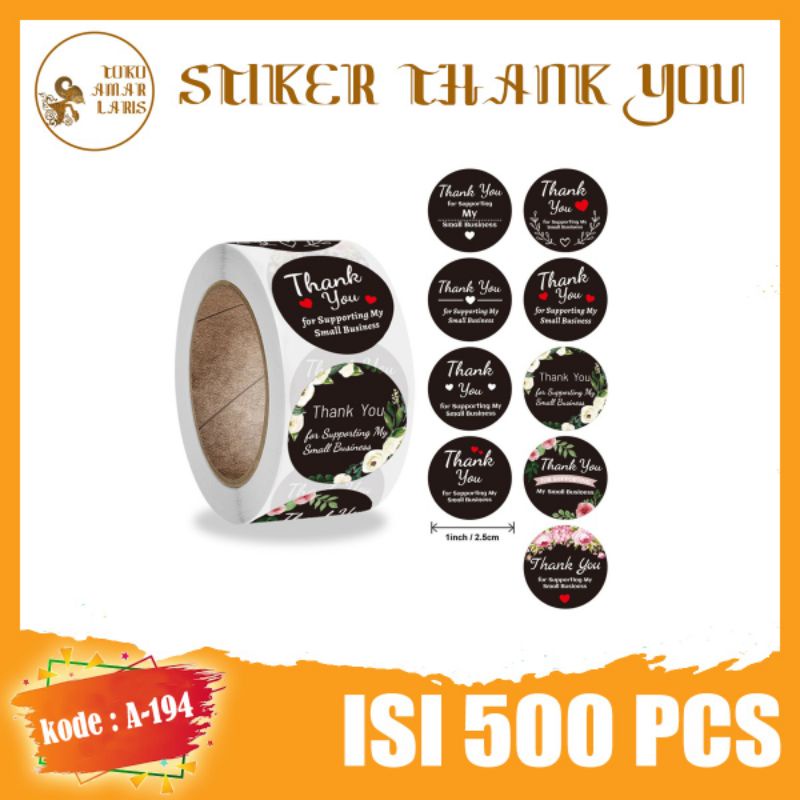 

Sticker Thank You 1 Roll 500 pcs kode A-194 !!!