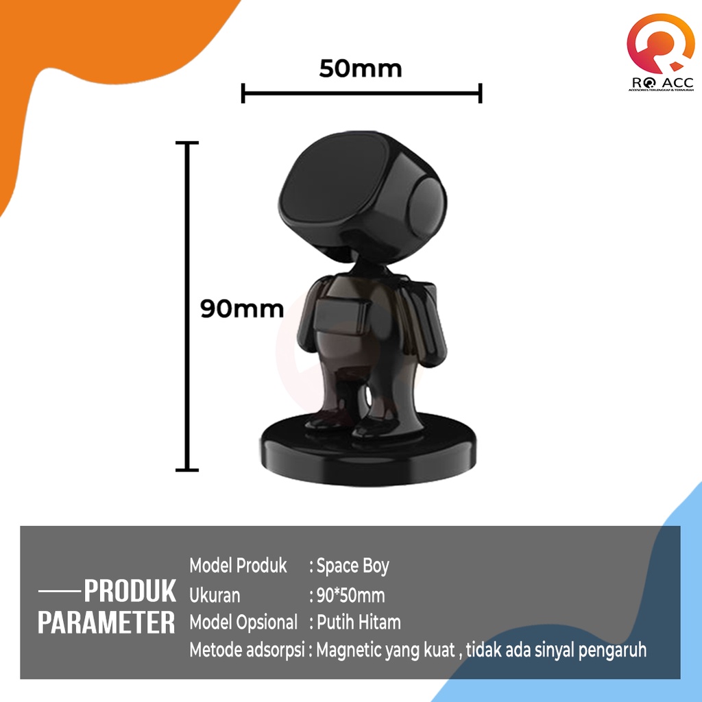 [RO ACC] NVN-PH17 ASTRONAUT MAGNETIC HOLDER HP PEGANGAN HP DI MOBIL / MEJA UNIVERSAL