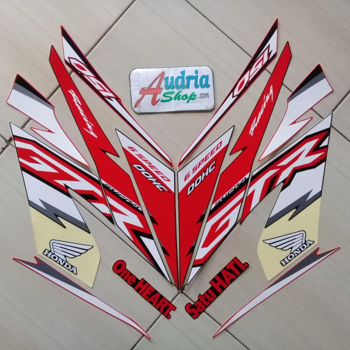 

TERLARIS | Striping Stiker Motor Honda Supra GTR 150 2018 Hitam-Merah