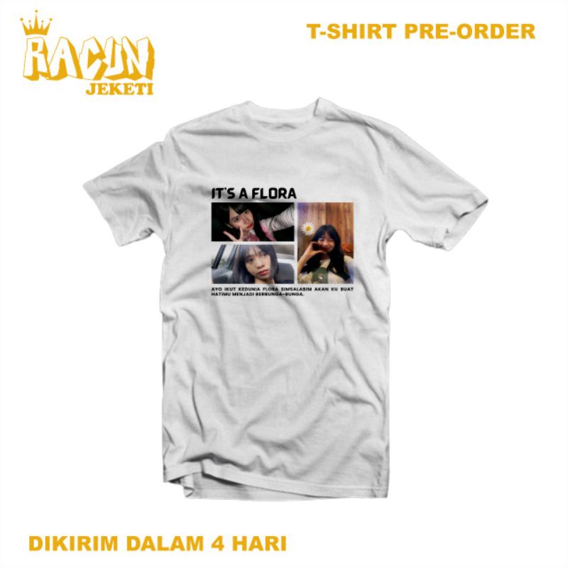 T-SHIRT FLORA JKT48 | TSHIRT CUSTOM FLORA JKT48