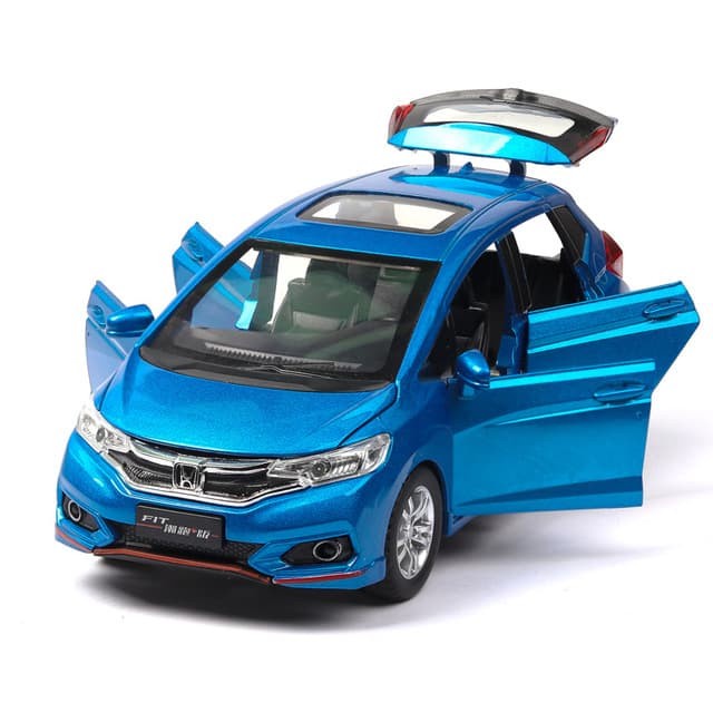 miniatur Diecast 1/32 1:32 mobil Honda jazz fit mainan anak