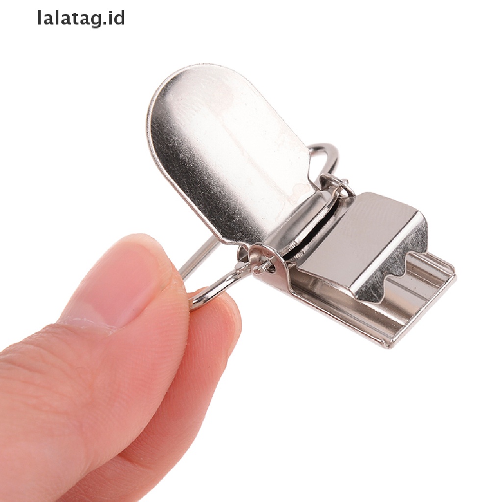 [lalatag] 10pcs t type Dot suspender holder Gesper dummy soother Klip 25mm [ID]