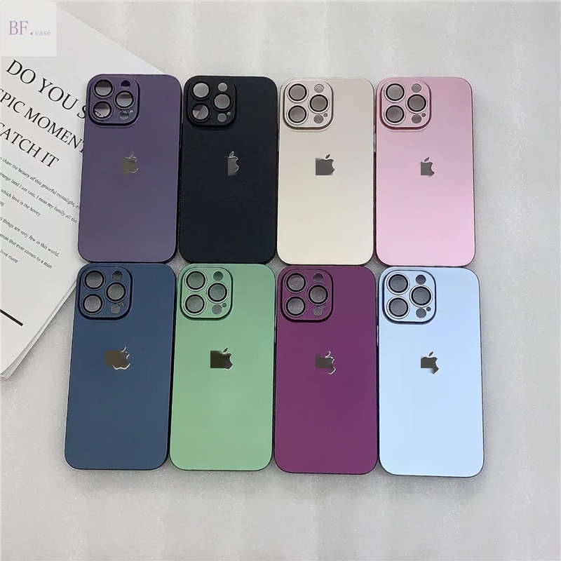 IPHONE Hard Case Matte PC Ultra-Tipis Untuk Lensa Iphone14 13 12 11 Pro Max Casing Perlindungan Full Cover