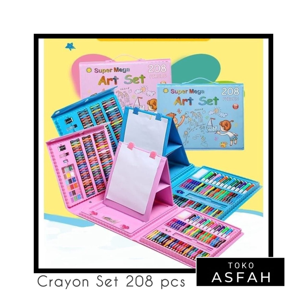 

CRAYON SET 208 pcs / PENSIL WARNA ANAK SET