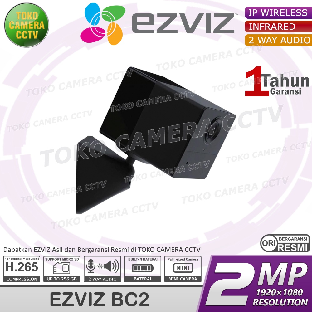 CCTV WIFI IP CAMERA EZVIZ BC2 SPY KAMERA BATERAI