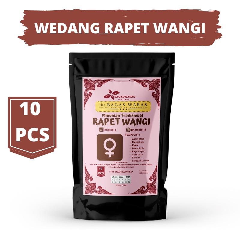 

Wedang rapet wangi minuman tradisional buat kewanitaan