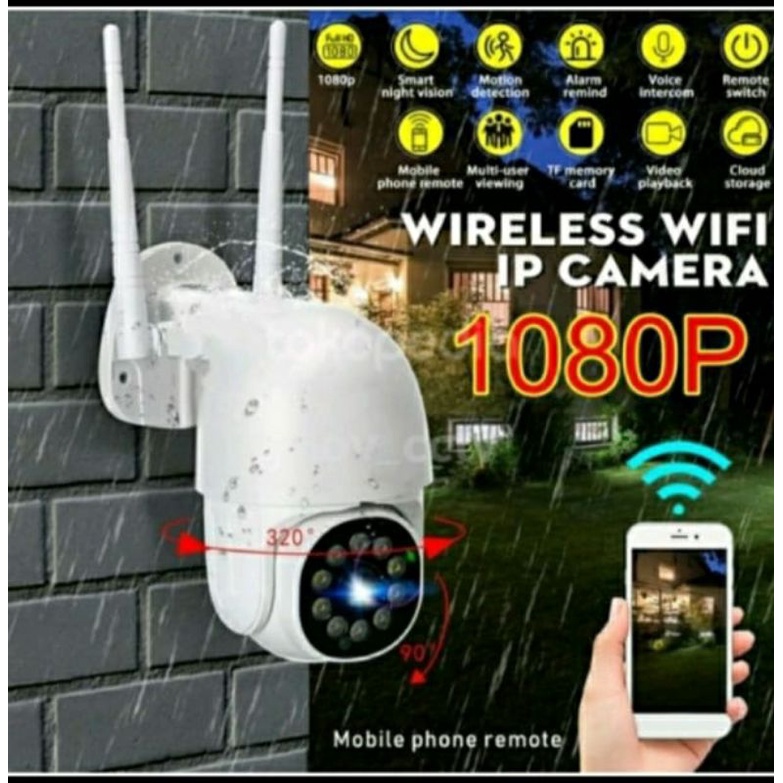 IP CCTV WIFI IP CAMERA OUTDOOR V380PRO 360 DERAJAT PTZ WIRELESS