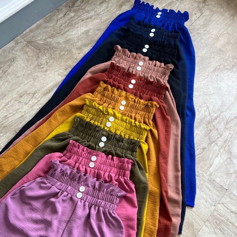 (JUMBO) CELANA KULOT CRINKLE AIRFLOW