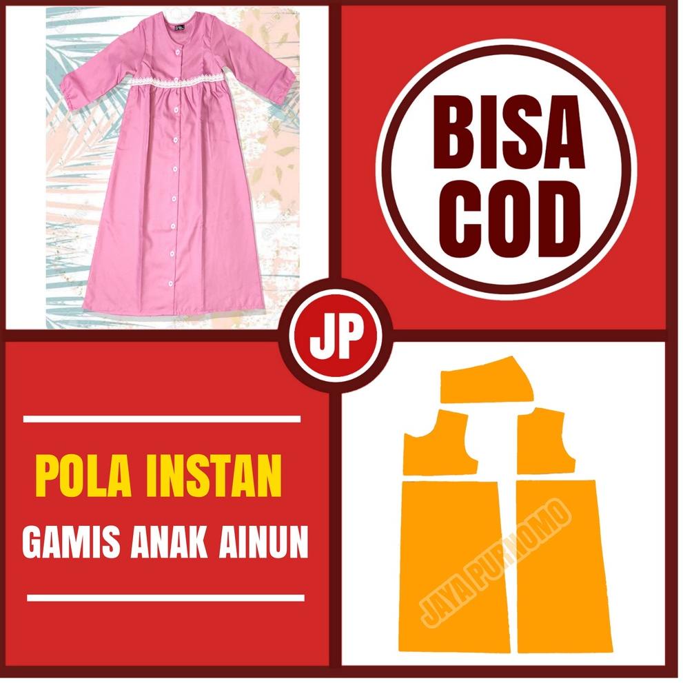[KODE PRODUK PGMUT5287] Pola Baju Gamis Anak Perempuan Ainun Tersedia Tersedia Umur 6 Bulan sampai 1