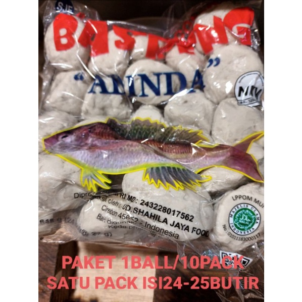 

(paket 1ball/10pack) Basreng adinda isi 1pack 25butir