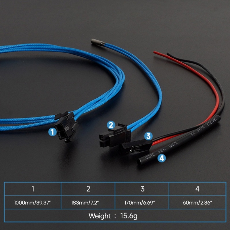 Zzz PT1000 Probes 3x15mm Platinums Resistance Sensor Suhu Sensor450 ­°C