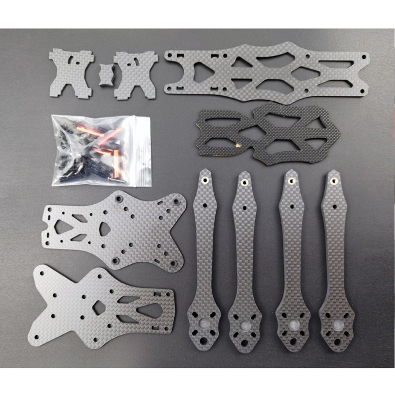 Zzz Flight 225mm FPV Racing Flight Frame Carbon Fiber Frame Kit Untuk Penerbangan FPV