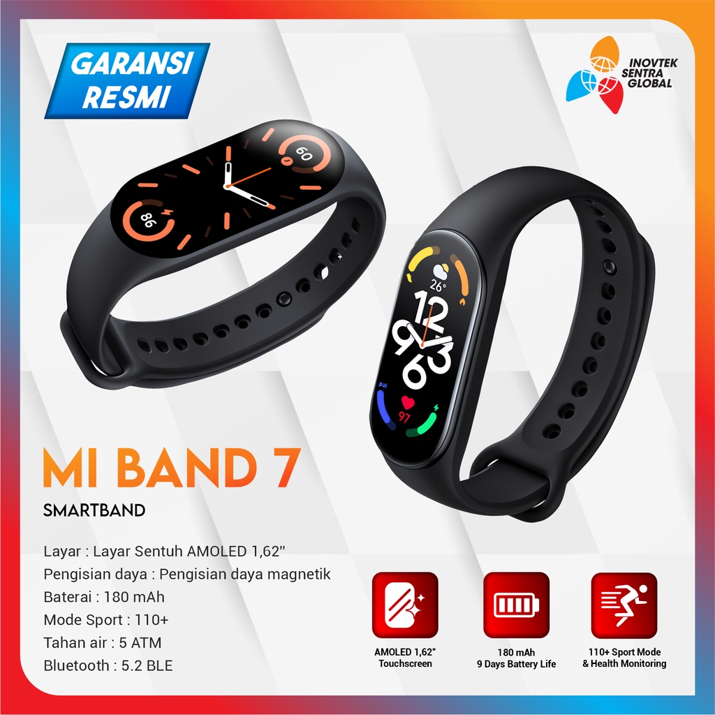 Xiaomi Mi Smart Band 8 Smartwatch - Garansi Resmi