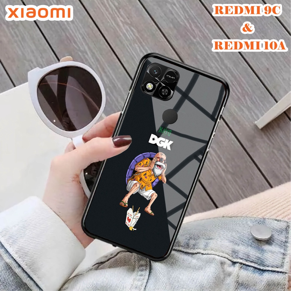 Softcase Glass Kaca REDMI 10A & REDMI 9C - Case Handphone REDMI 10A  REDMI 9C [T99].