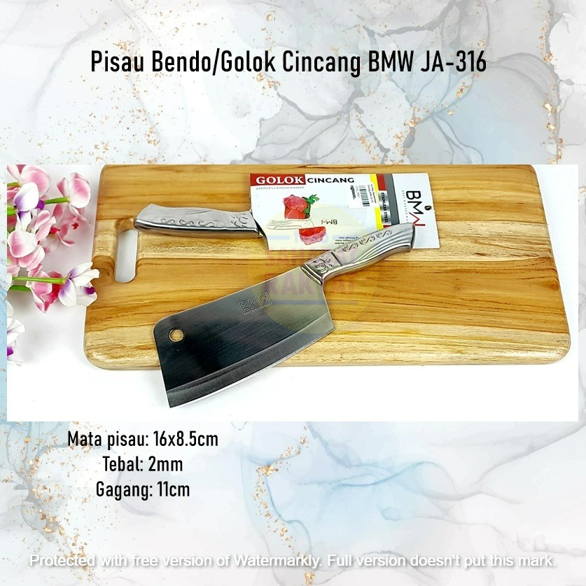 Pisau Bendo Golok Cincang BMW JA-316