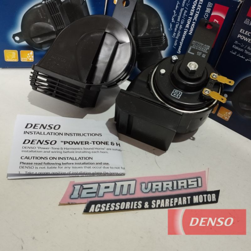 KLAKSON KEONG DENSO DOBLE waterproof untuk motor/mobil 12v, klakson over power NGEBAS stereo,klakson