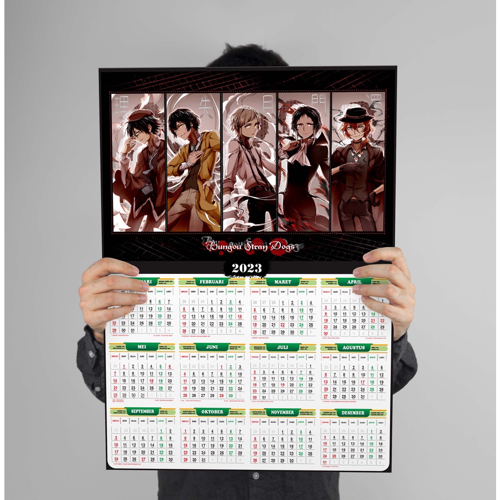 

Kalender 2025 Anime Bungo Stray Dog Full 12 Bulan