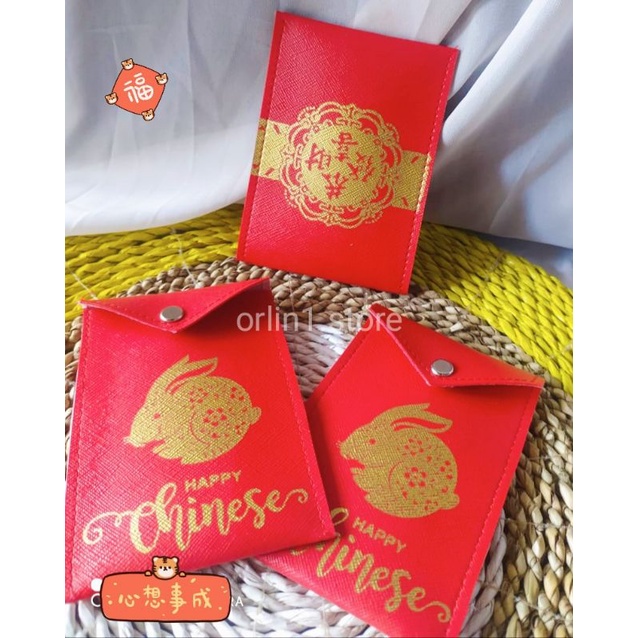 angpao imlek kelinci Angpo imlek 2023 dompet angpao 2023