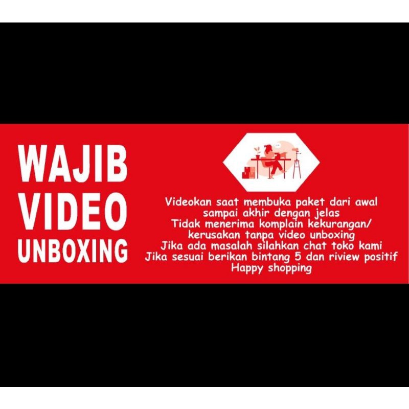 

STIKER WAJIB UNBOXING5 QTY 100 PCS WLBEE