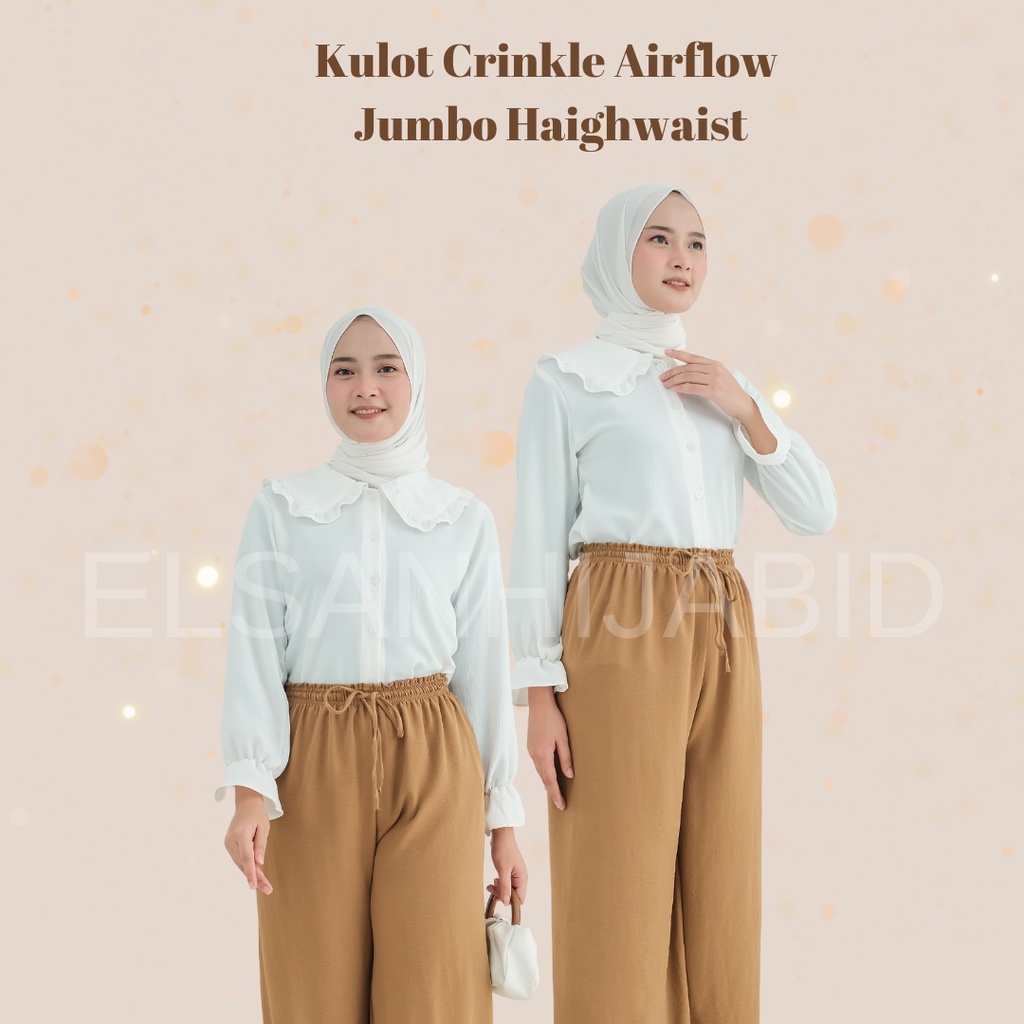 CELANA KULOT CRINKLE AIRFLOW PREMIUM JUMBO HAIGHWAIST