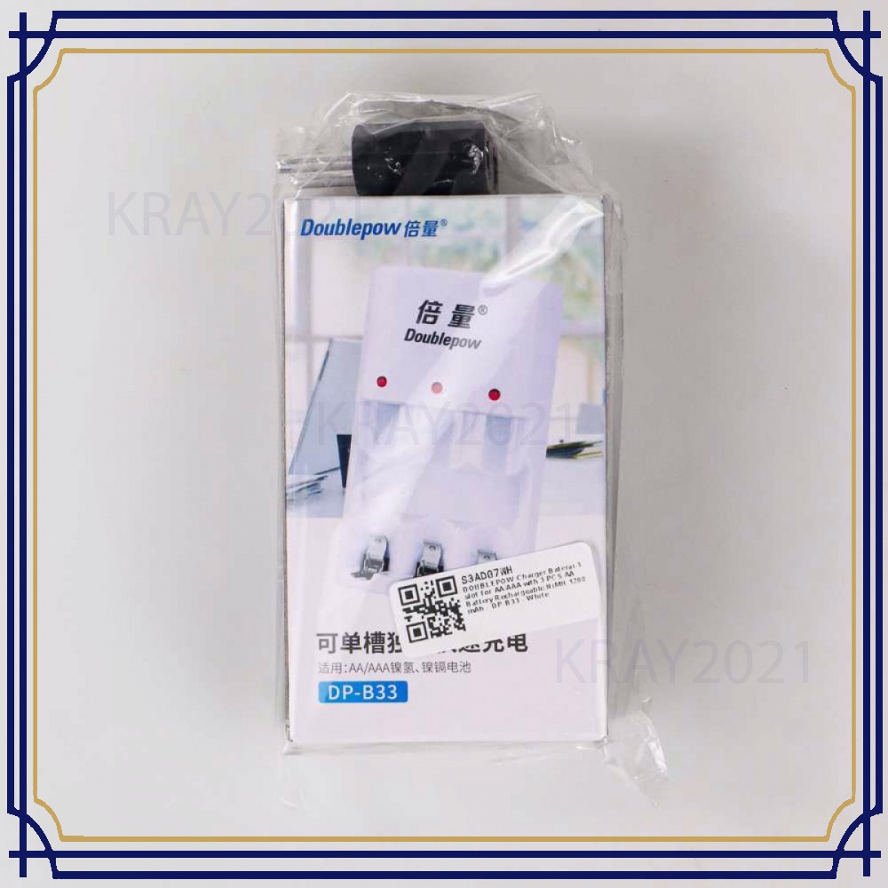 Charger Baterai 3 slot AA/AAA with 3PCS AA 1200mAh - BT859