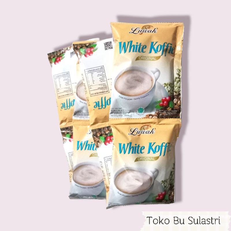 

Luwak White Koffie Original 20gr Renceng isi 10 Sachet