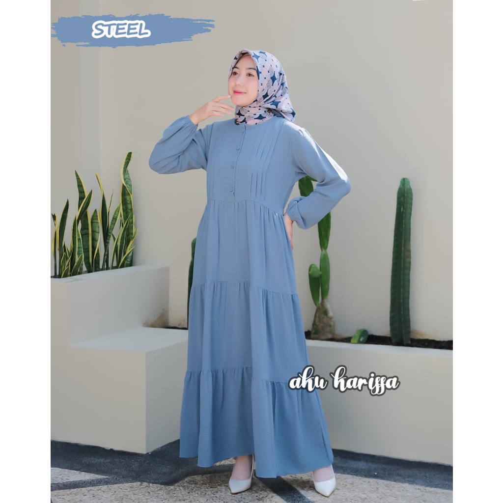 Gamis NERISSA DAFIYAH ANZALA HAWA AKU KARISSA ORI design cringkel kringkel Premium Dress