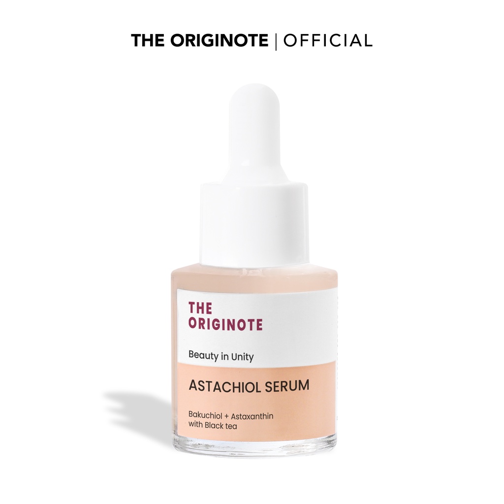 The Originote Astachiol Serum 20ml - Serum Anti Aging untuk Menyamarkan Kerutan Garis Halus dan Menunda Tanda Penuaan Dini with Astaxanthin, Bakuchiol and Black Tea Retinol【BPOM】