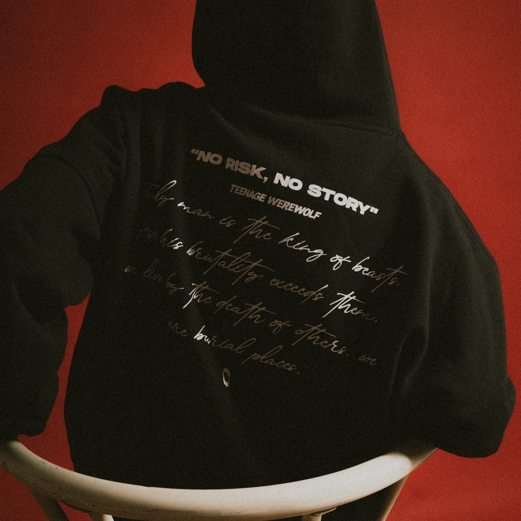 Teenage Werewolf Sweater Hoodie State Black