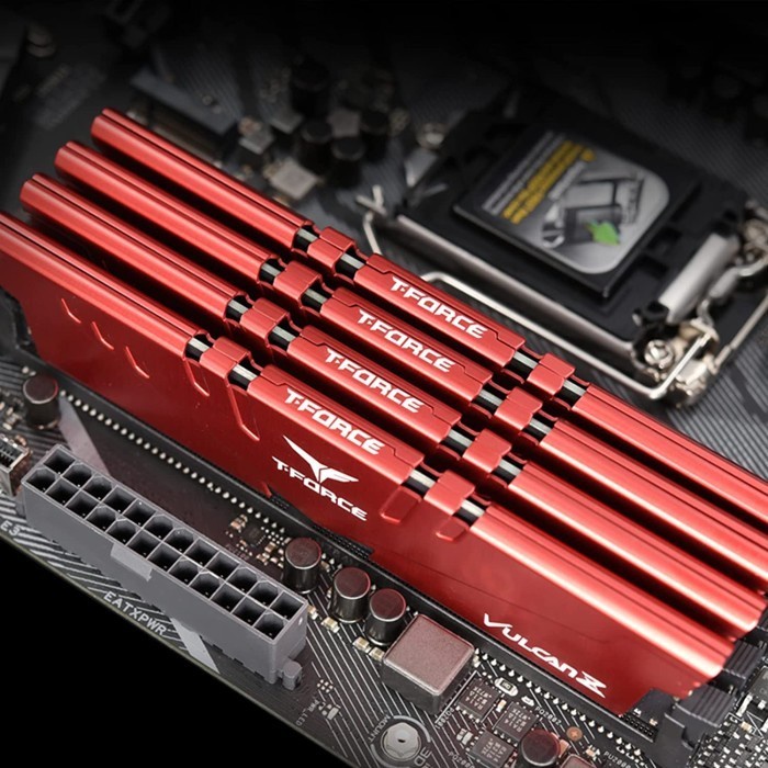 TEAM VULCAN Z RED DDR4 3200MHz 16GB 2X8GB TLZRD416G3200HC16FDC01