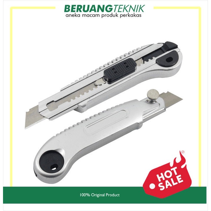 

TORA Pisau Cutter Gagang Silver 18mm